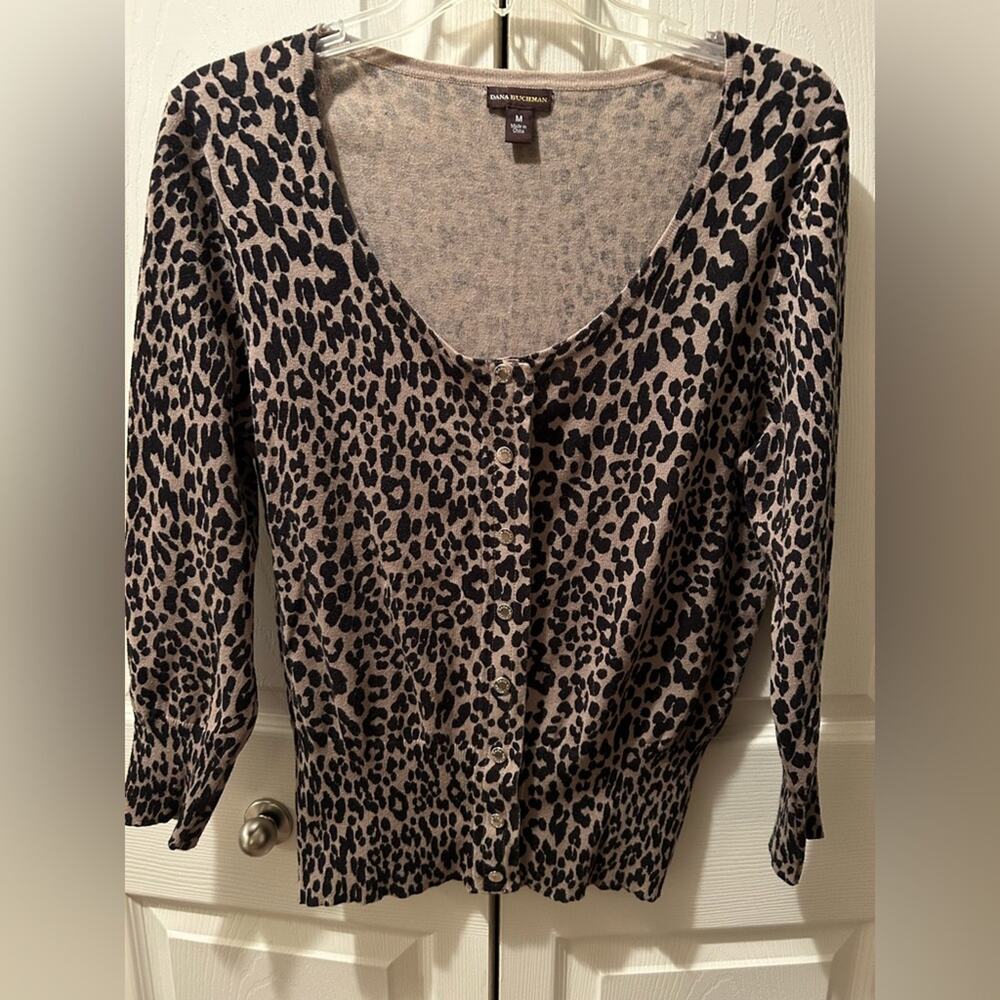 Dana Buchman Animal Print Blouse, size medium